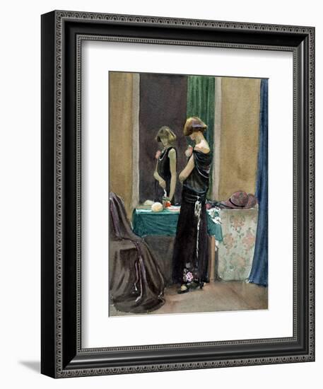 Costume Study, Regent Street Model-Judith Ackland-Framed Giclee Print