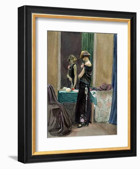 Costume Study, Regent Street Model-Judith Ackland-Framed Giclee Print