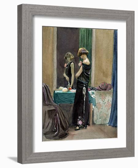 Costume Study, Regent Street Model-Judith Ackland-Framed Giclee Print