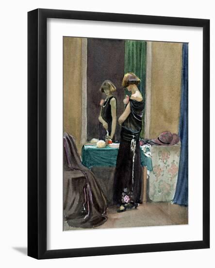 Costume Study, Regent Street Model-Judith Ackland-Framed Giclee Print