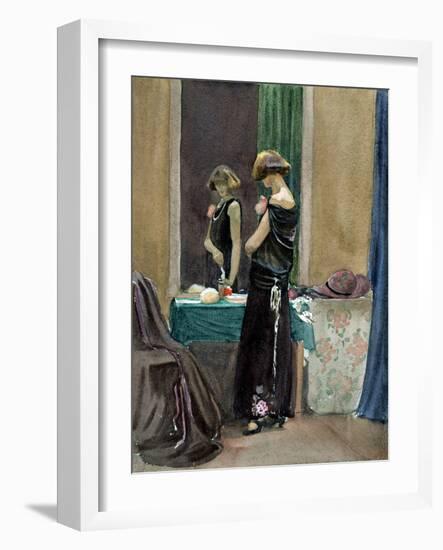 Costume Study, Regent Street Model-Judith Ackland-Framed Giclee Print