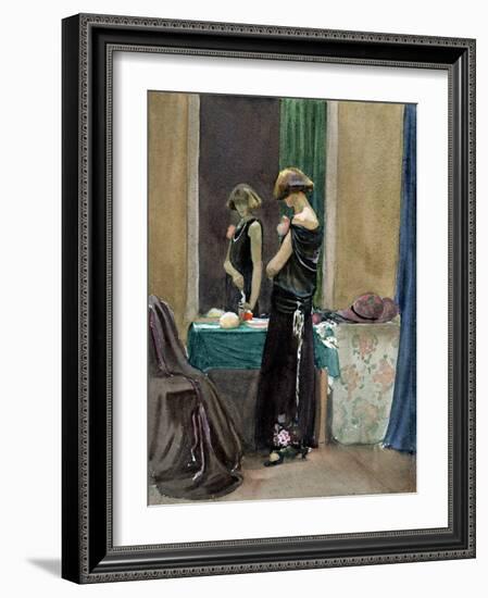 Costume Study, Regent Street Model-Judith Ackland-Framed Giclee Print