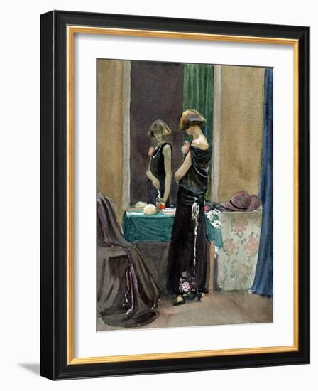 Costume Study, Regent Street Model-Judith Ackland-Framed Giclee Print