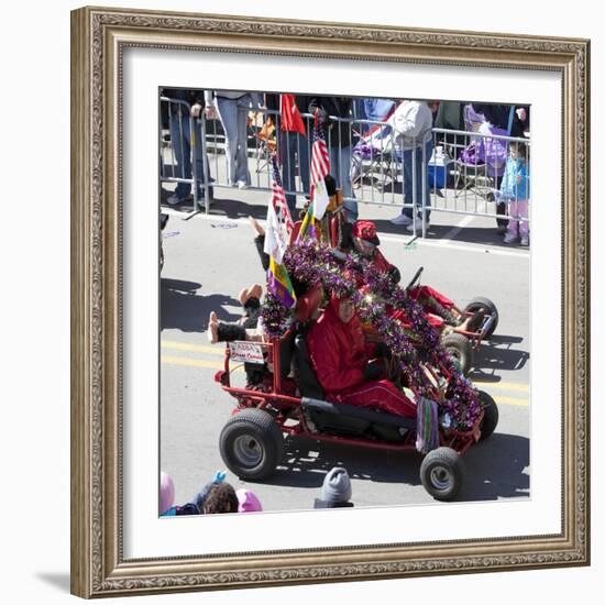 Costumed On Go Carts For Mardi Gras-Carol Highsmith-Framed Art Print