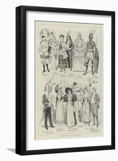 Costumes at the Covent Garden Fancy Dress Ball-null-Framed Giclee Print