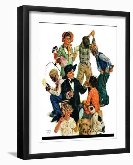 "Costumes for Play,"November 17, 1928-Eugene Iverd-Framed Giclee Print