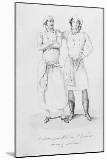 Costumes of Cooks from Different Eras, from 'Le Maitre D'Hotel Francais' by Marie Antoine Careme-Marie Antoine Careme-Mounted Giclee Print