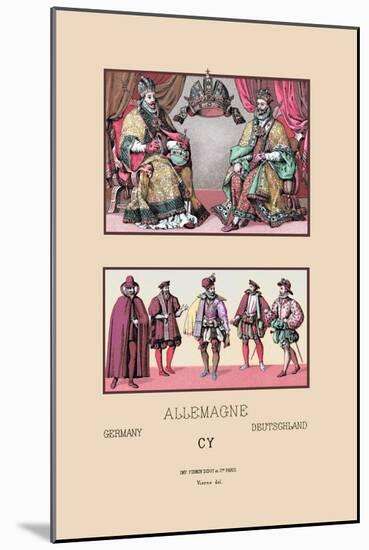 Costumes of Imperial Germany-Racinet-Mounted Art Print