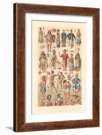 Costumes of Oceania-null-Framed Art Print