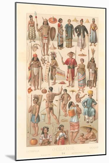 Costumes of Oceania-null-Mounted Art Print