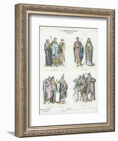 Costumes of the 11th Century-null-Framed Giclee Print