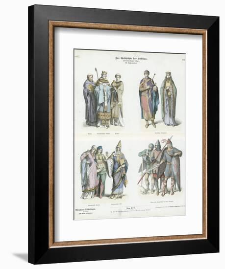 Costumes of the 11th Century-null-Framed Giclee Print