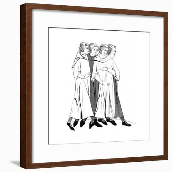 Costumes of the Bourgeoisie, 13th Century-null-Framed Giclee Print