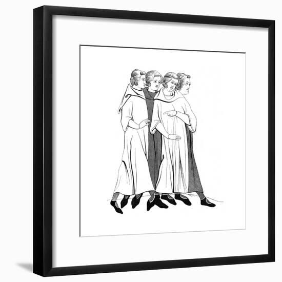 Costumes of the Bourgeoisie, 13th Century-null-Framed Giclee Print