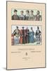 Costumes of the French Magistrate, Sixteenth Century-Racinet-Mounted Art Print