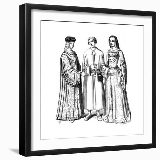 Costumes of the Period of King Louis XII of France, 15th Century-Dumont-Framed Giclee Print