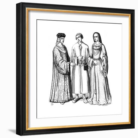 Costumes of the Period of King Louis XII of France, 15th Century-Dumont-Framed Giclee Print