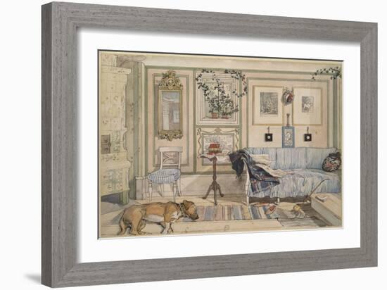 Cosy Corner, from 'A Home' Series, c.1895-Carl Larsson-Framed Giclee Print