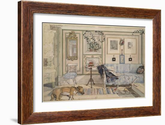 Cosy Corner, from 'A Home' Series, c.1895-Carl Larsson-Framed Giclee Print