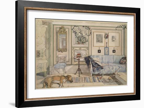 Cosy Corner, from 'A Home' Series, c.1895-Carl Larsson-Framed Giclee Print