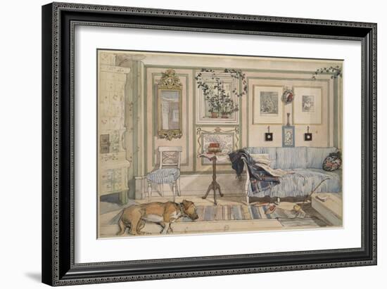 Cosy Corner, from 'A Home' Series, c.1895-Carl Larsson-Framed Giclee Print