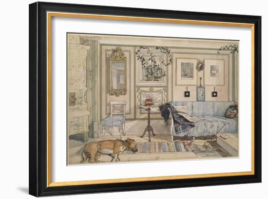 Cosy Corner, from 'A Home' Series, c.1895-Carl Larsson-Framed Giclee Print