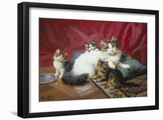 Cosy Family-Leon Charles Huber-Framed Giclee Print