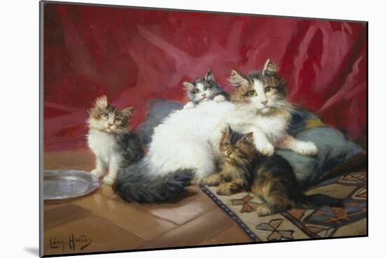 Cosy Family-Leon Charles Huber-Mounted Giclee Print