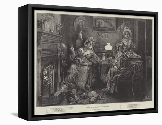 Cosy Old Maids' Christmas-Frederick Barnard-Framed Premier Image Canvas