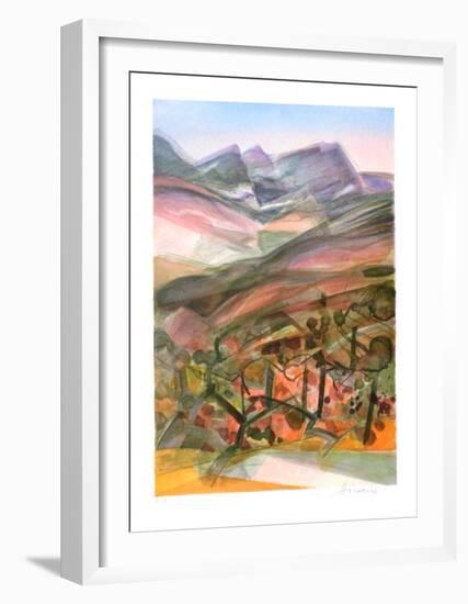 Cote d'Azur - la Montagne Ste Victoire-Camille Hilaire-Framed Collectable Print