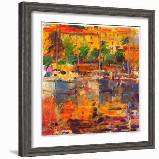 Cote d'Azur Reflections-Peter Graham-Framed Giclee Print