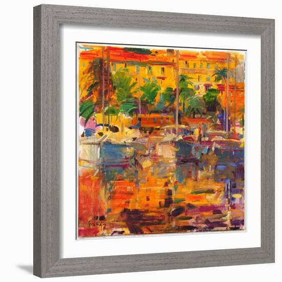 Cote d'Azur Reflections-Peter Graham-Framed Giclee Print