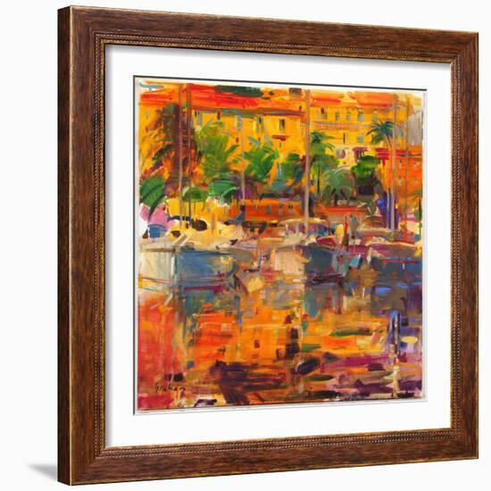 Cote d'Azur Reflections-Peter Graham-Framed Giclee Print