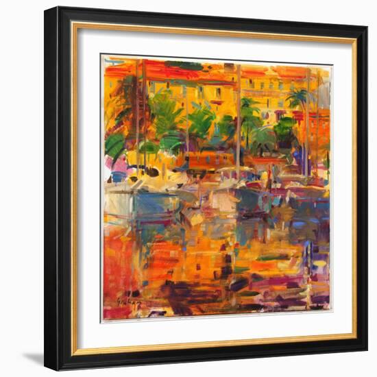 Cote d'Azur Reflections-Peter Graham-Framed Giclee Print