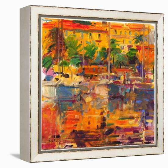 Cote d'Azur Reflections-Peter Graham-Framed Premier Image Canvas