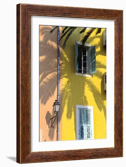 Cote D'Azur, Villefranche-Sur-Mer; Mediterranean Architecture-Marcel Malherbe-Framed Photographic Print