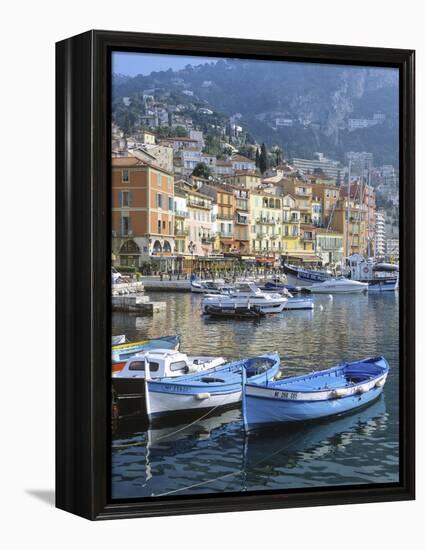 Cote D'Azur, Villefranche-Sur-Mer, View on Town and Port-Marcel Malherbe-Framed Premier Image Canvas