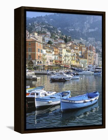 Cote D'Azur, Villefranche-Sur-Mer, View on Town and Port-Marcel Malherbe-Framed Premier Image Canvas