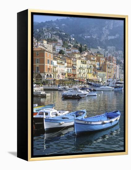 Cote D'Azur, Villefranche-Sur-Mer, View on Town and Port-Marcel Malherbe-Framed Premier Image Canvas