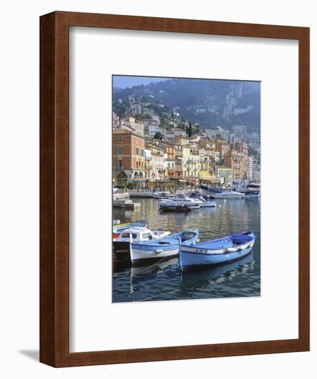 Cote D'Azur, Villefranche-Sur-Mer, View on Town and Port-Marcel Malherbe-Framed Photographic Print