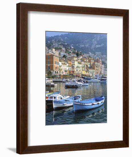 Cote D'Azur, Villefranche-Sur-Mer, View on Town and Port-Marcel Malherbe-Framed Photographic Print