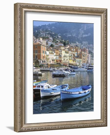 Cote D'Azur, Villefranche-Sur-Mer, View on Town and Port-Marcel Malherbe-Framed Photographic Print