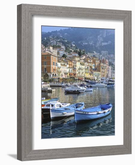 Cote D'Azur, Villefranche-Sur-Mer, View on Town and Port-Marcel Malherbe-Framed Photographic Print