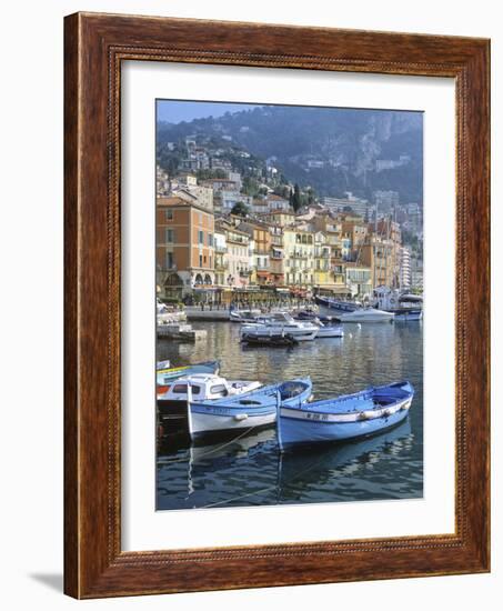 Cote D'Azur, Villefranche-Sur-Mer, View on Town and Port-Marcel Malherbe-Framed Photographic Print