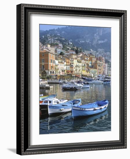 Cote D'Azur, Villefranche-Sur-Mer, View on Town and Port-Marcel Malherbe-Framed Photographic Print