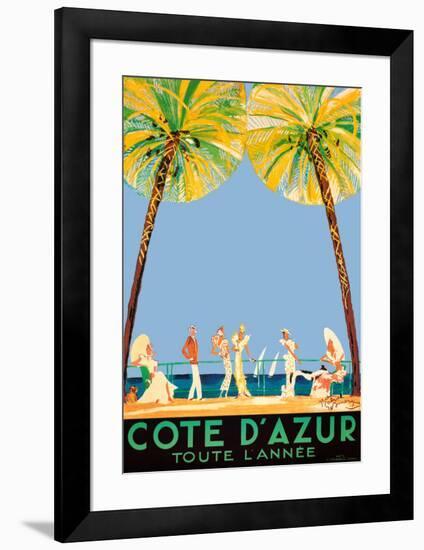 Cote d'Azur-Jean-Gabriel Domergue-Framed Art Print