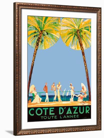 Cote d'Azur-Jean-Gabriel Domergue-Framed Art Print