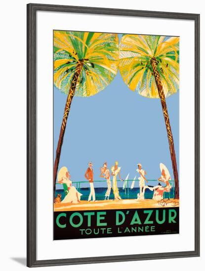 Cote d'Azur-Jean-Gabriel Domergue-Framed Art Print