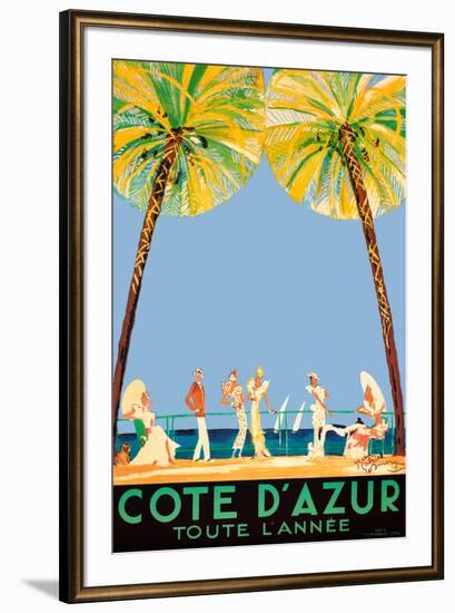 Cote d'Azur-Jean-Gabriel Domergue-Framed Art Print