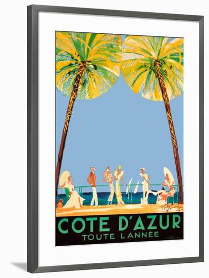 Cote d'Azur-Jean-Gabriel Domergue-Framed Art Print